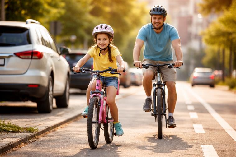Безопасность ребёнка на дороге: правила езды на велосипеде рядом с автомобилями