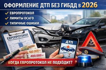 МВД разъяснило порядок оформления ДТП без инспектора: что важно знать в 2026 году